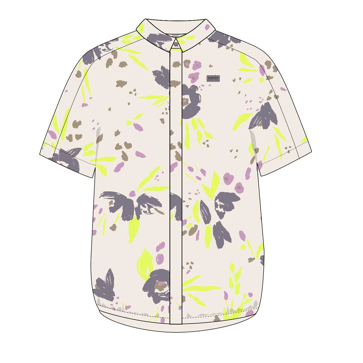 Maloja RettenkogelM. Shirt Women's in Shaded White Brushflower